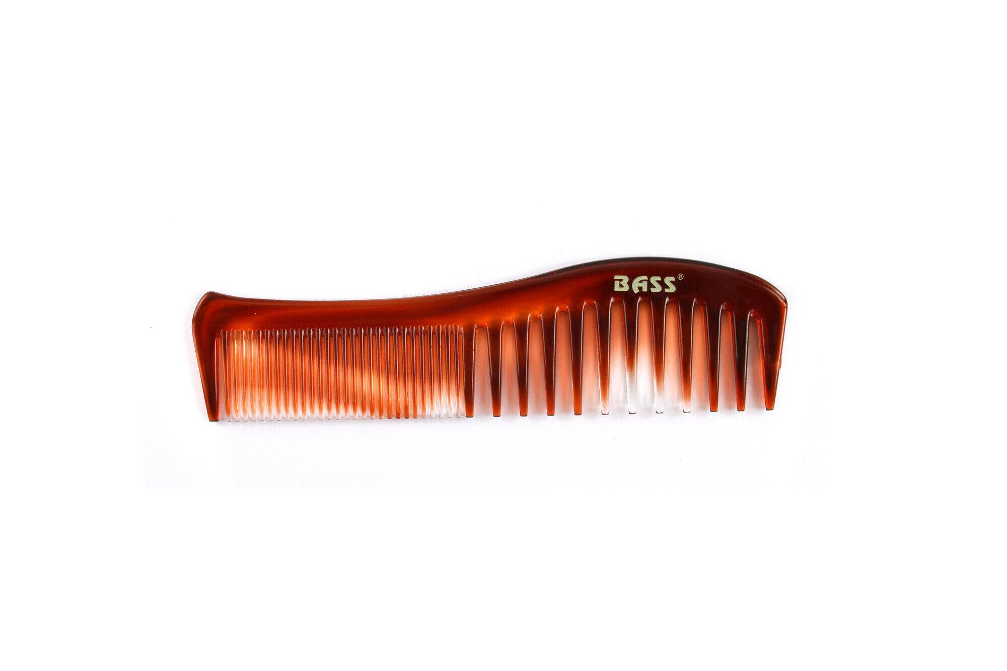 Tortoise Shell Finish Grooming Comb Large Wide and Fine Tooth Style