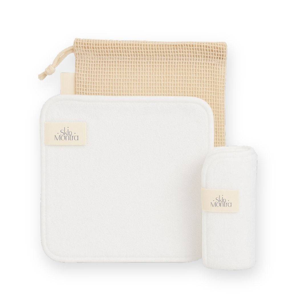 Let Glow Bamboo + Cotton Reusable Makeup Remover Wipes