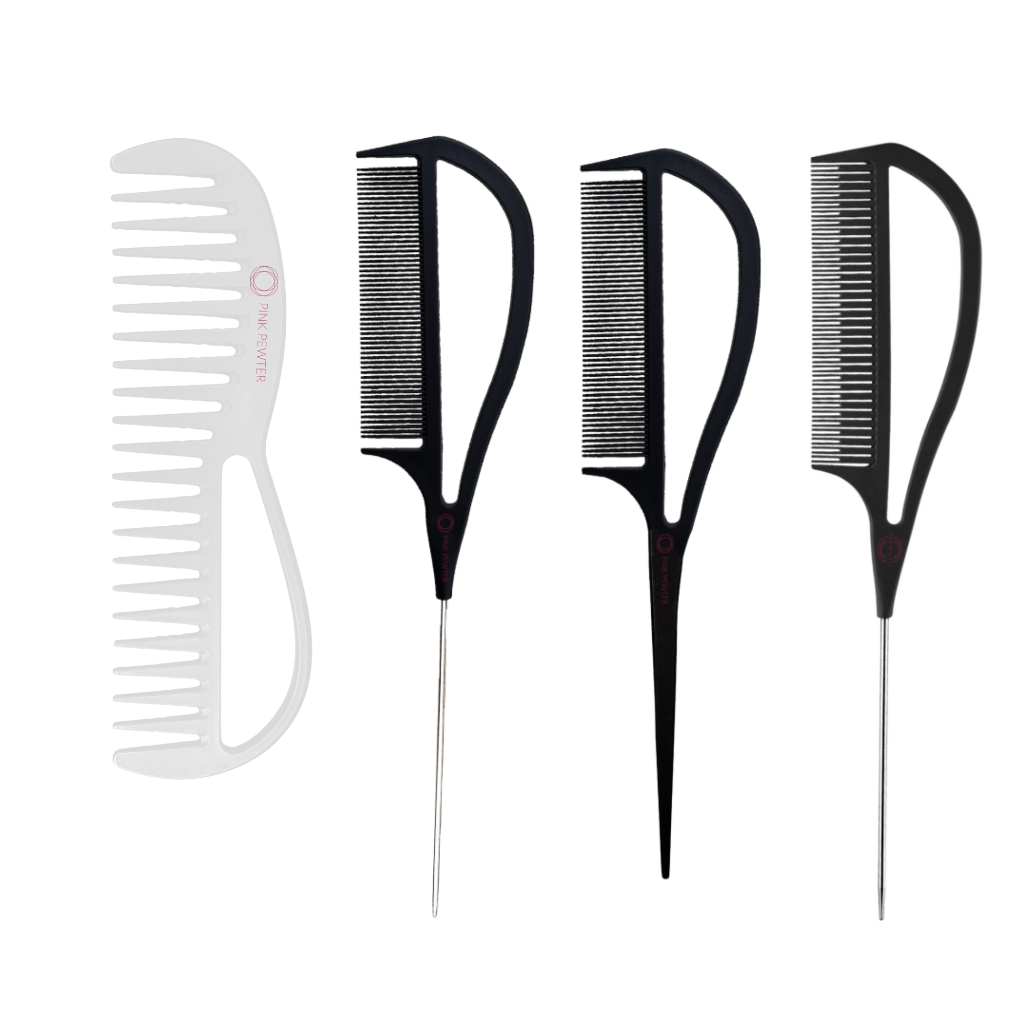 "Never Let Go" Salon Artist Style and Color Comb Kit (4pcs)