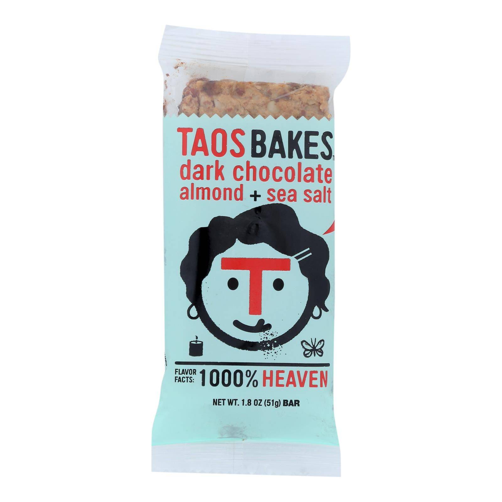Dark Chocolate Almond Sea Salt Bars - Case Of 12, 1.8 Oz