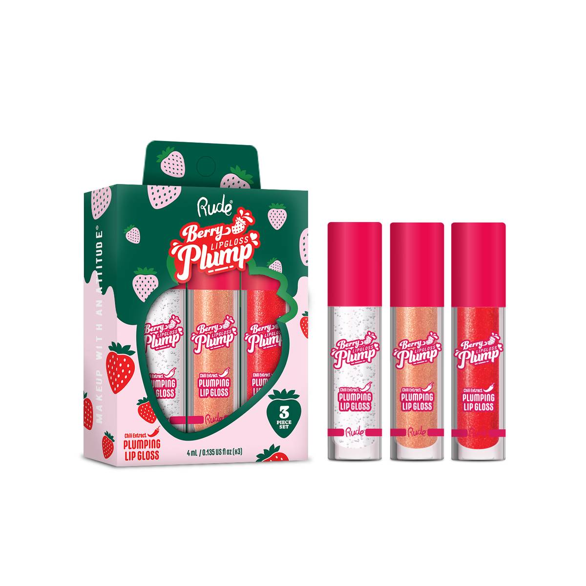 Berry Plump Plumping Lip Gloss Trio