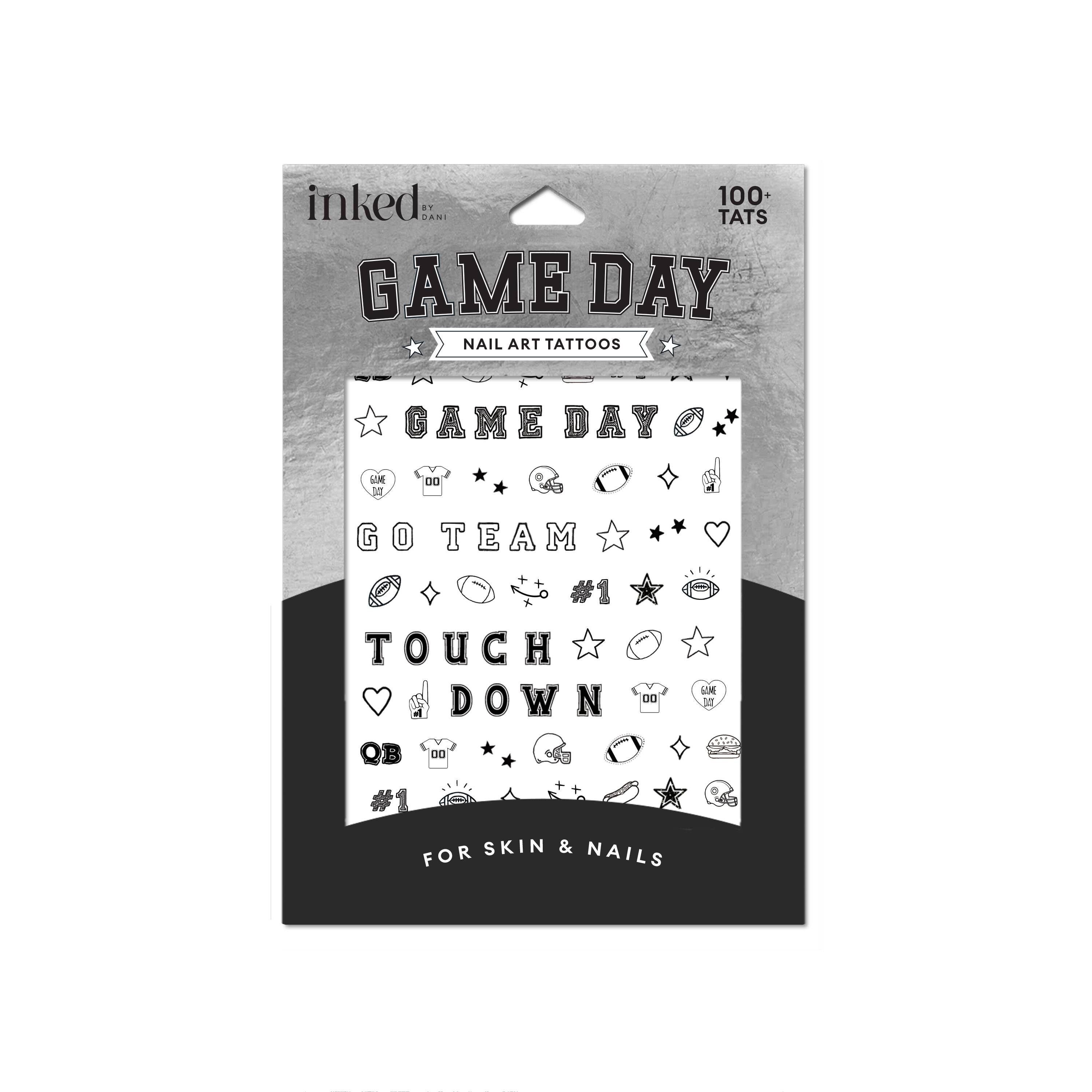 Game Day Victory Nail Art