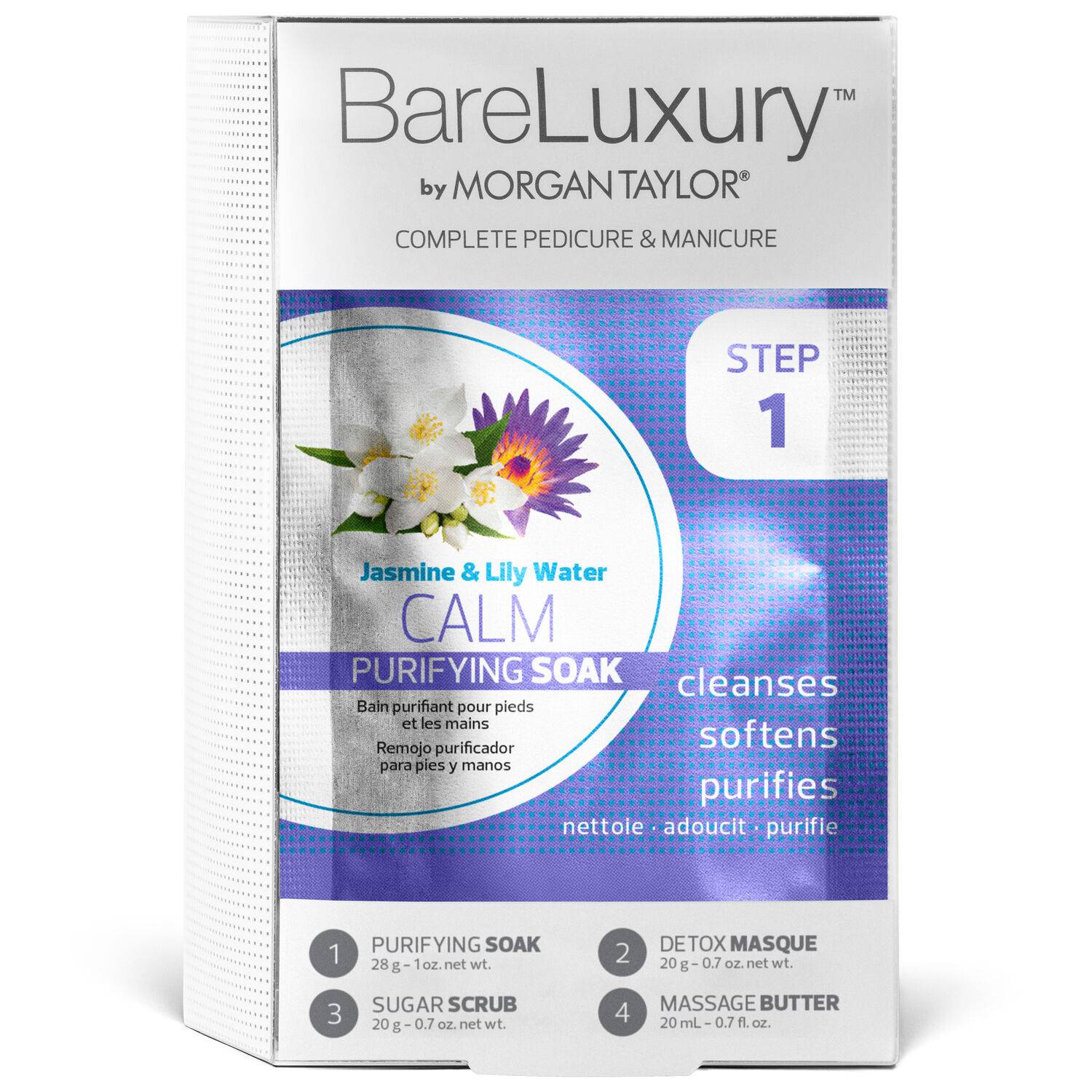 BareLuxury Calm Purifying Soak, Jasmine Lily Water 4PK