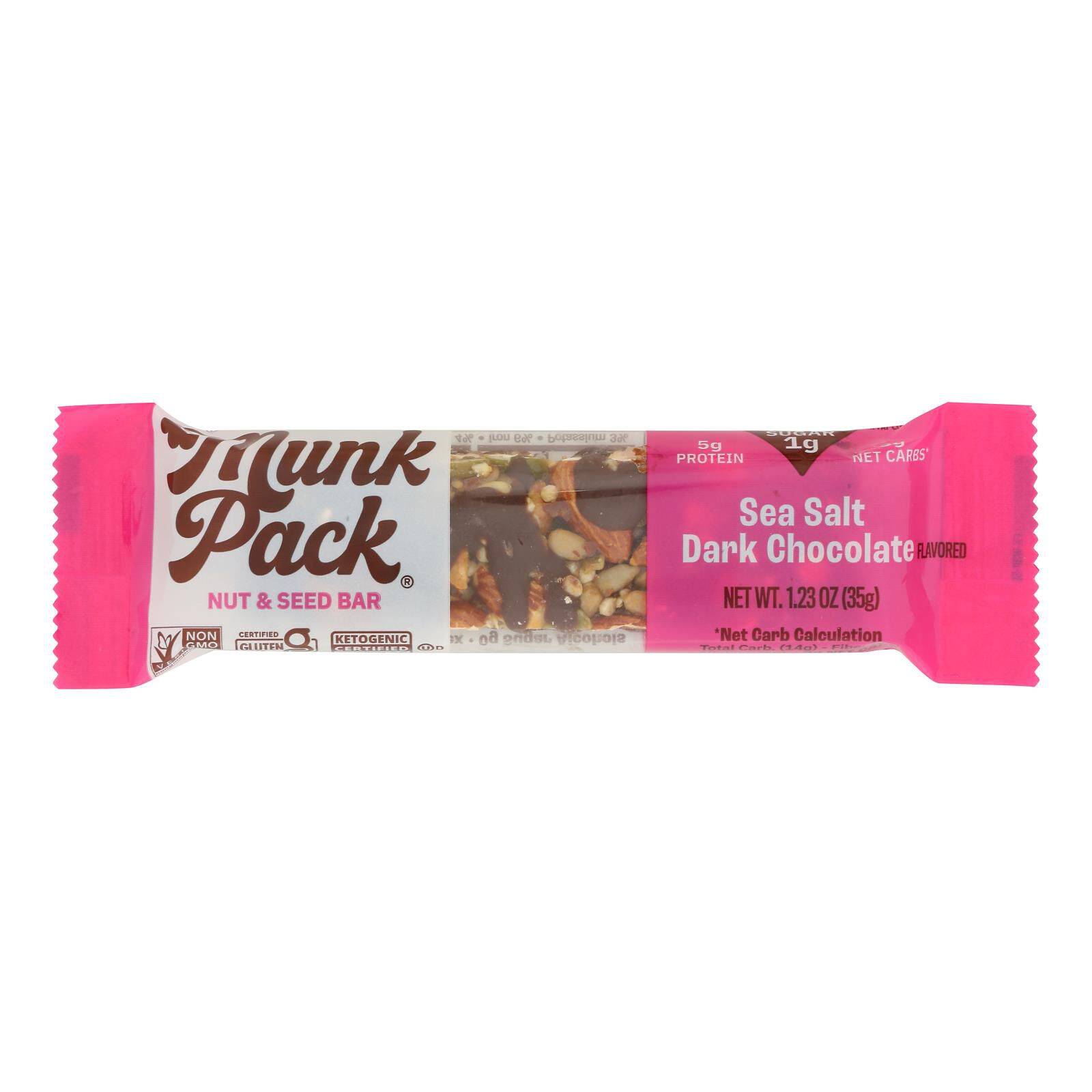 Sea Salt Dark Chocolate Keto Nuts And Seeds - Case Of 12, 1.23 Oz