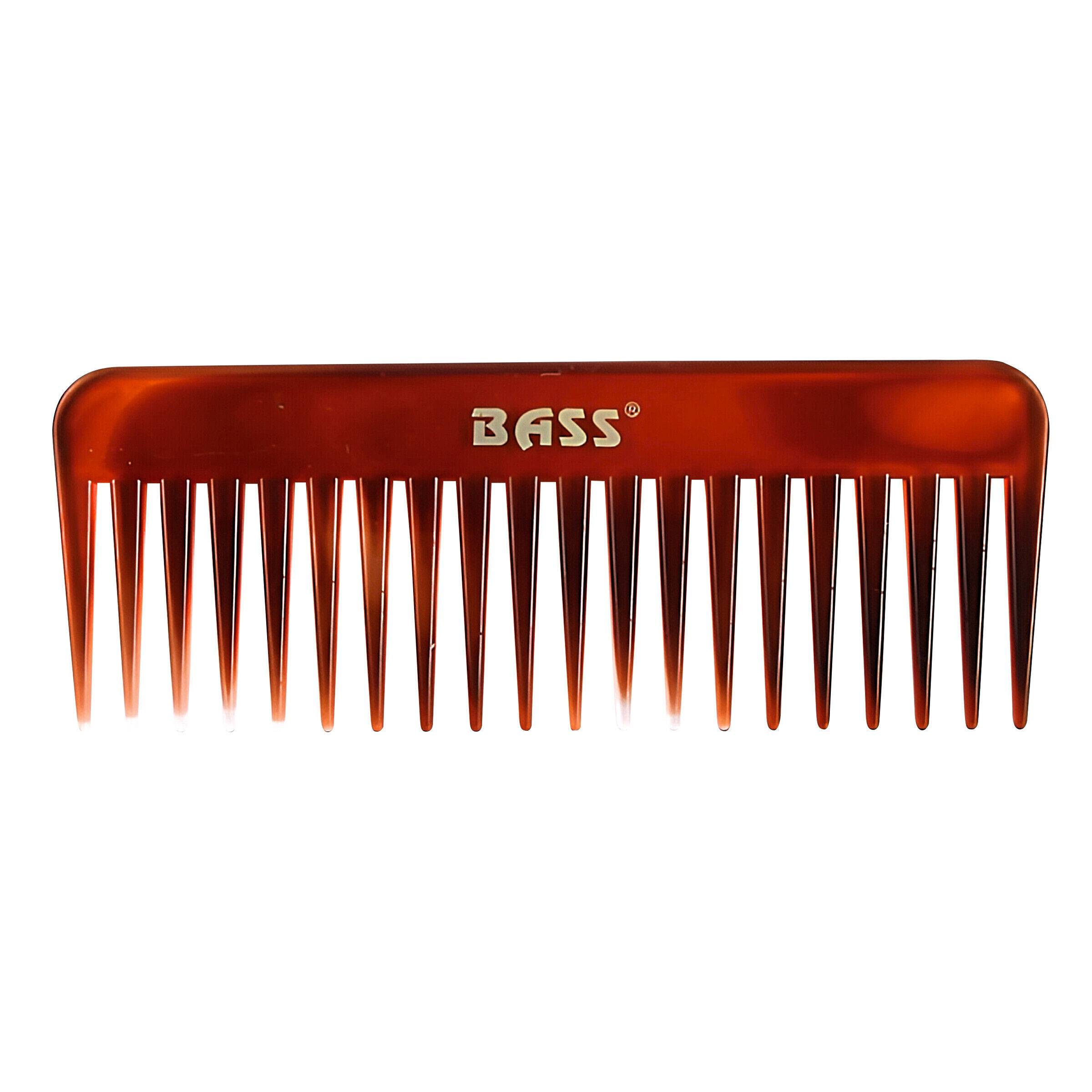 Tortoise Shell Finish Grooming Comb Premium Acrylic Wide Tooth Style