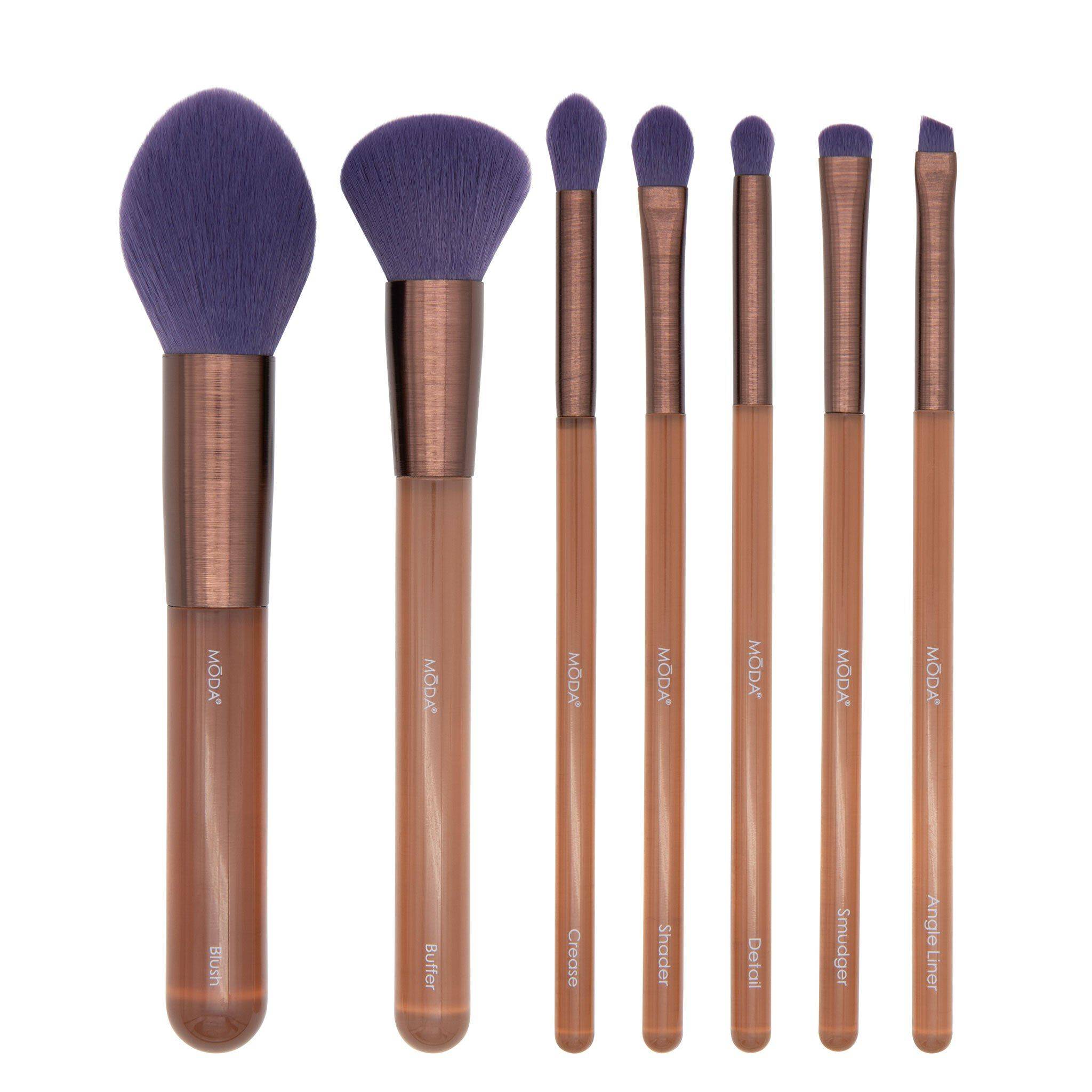 Soft and Serene 7pc Face Makeup Brush Set