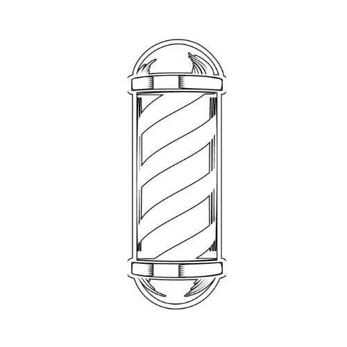 Barber Pole Car Decal