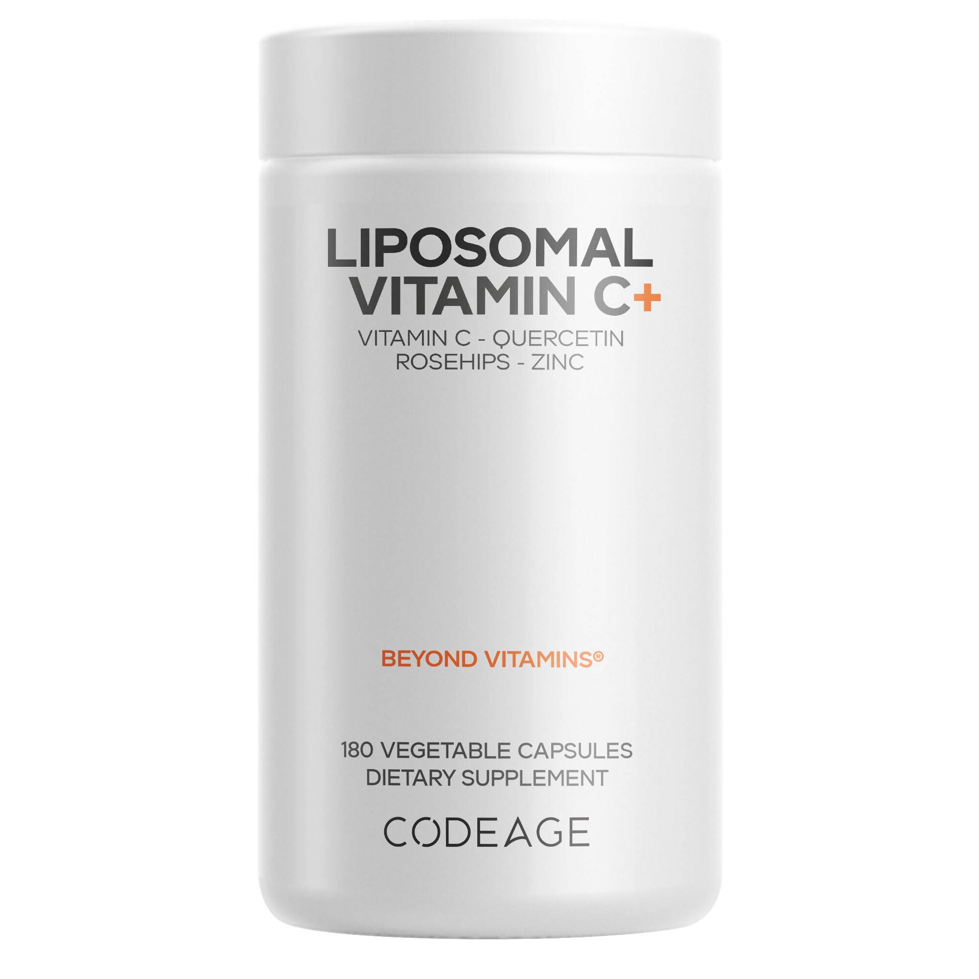 Liposomal Vitamin C+ 1500mg With Zinc - Quercetin Rosehips Vegan Pills