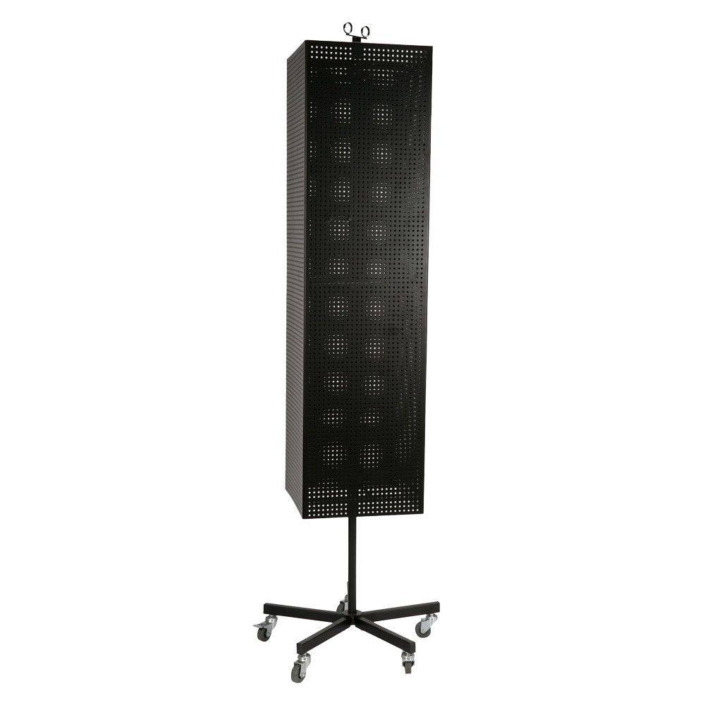 Floor Standing Metal Pegboard Spinner Rack Magnet Display