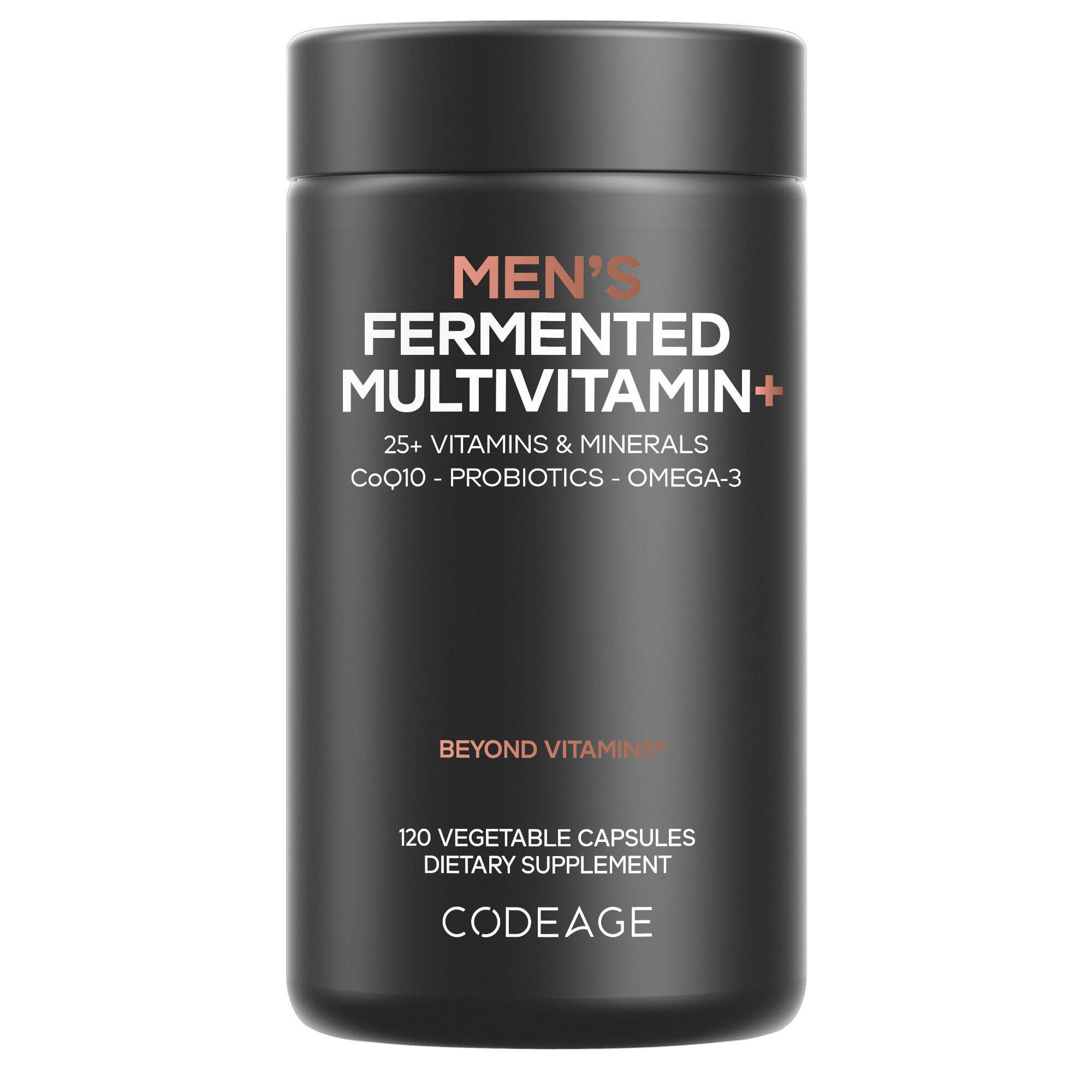 Men's Daily Multivitamin 25+ Vitamins & Minerals Organic Whole Caps