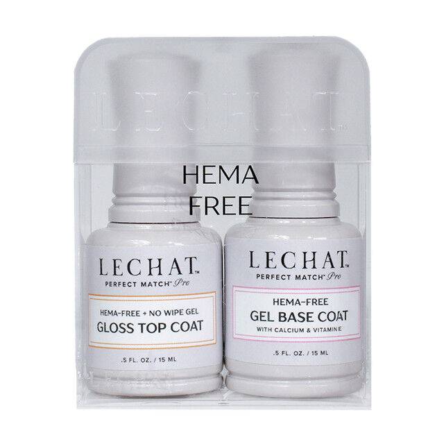 NEW Hema-Free Gel Gloss Top Coat & Base Coat Duo