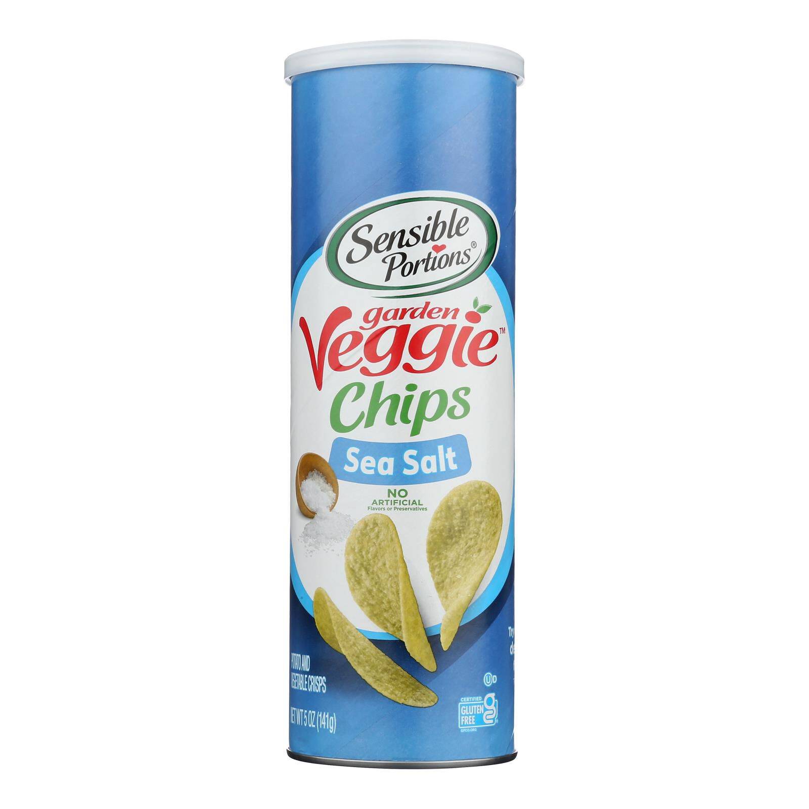 Sea Salt Garden Veggie Chips In A Canister - Case Of 12, 5 Oz