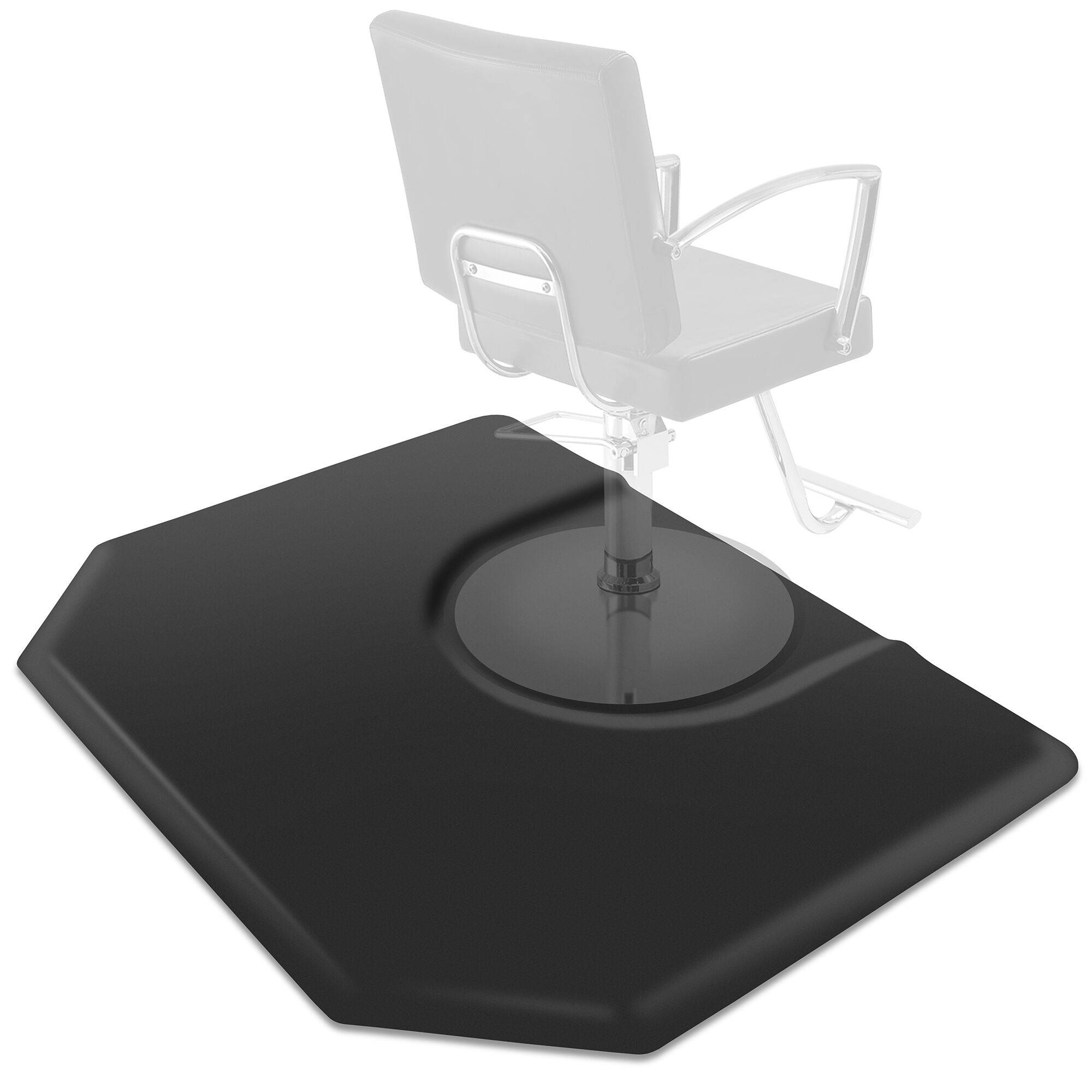 Saloniture 4' x 5' Hexagonal Anti-Fatigue Salon Barber Chair Floor Mat