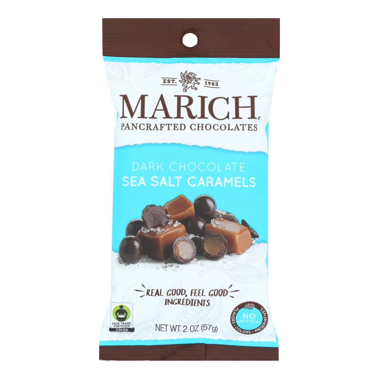 Dark Chocolate Sea Salt Caramel Squares - Case Of 12, 2 Oz