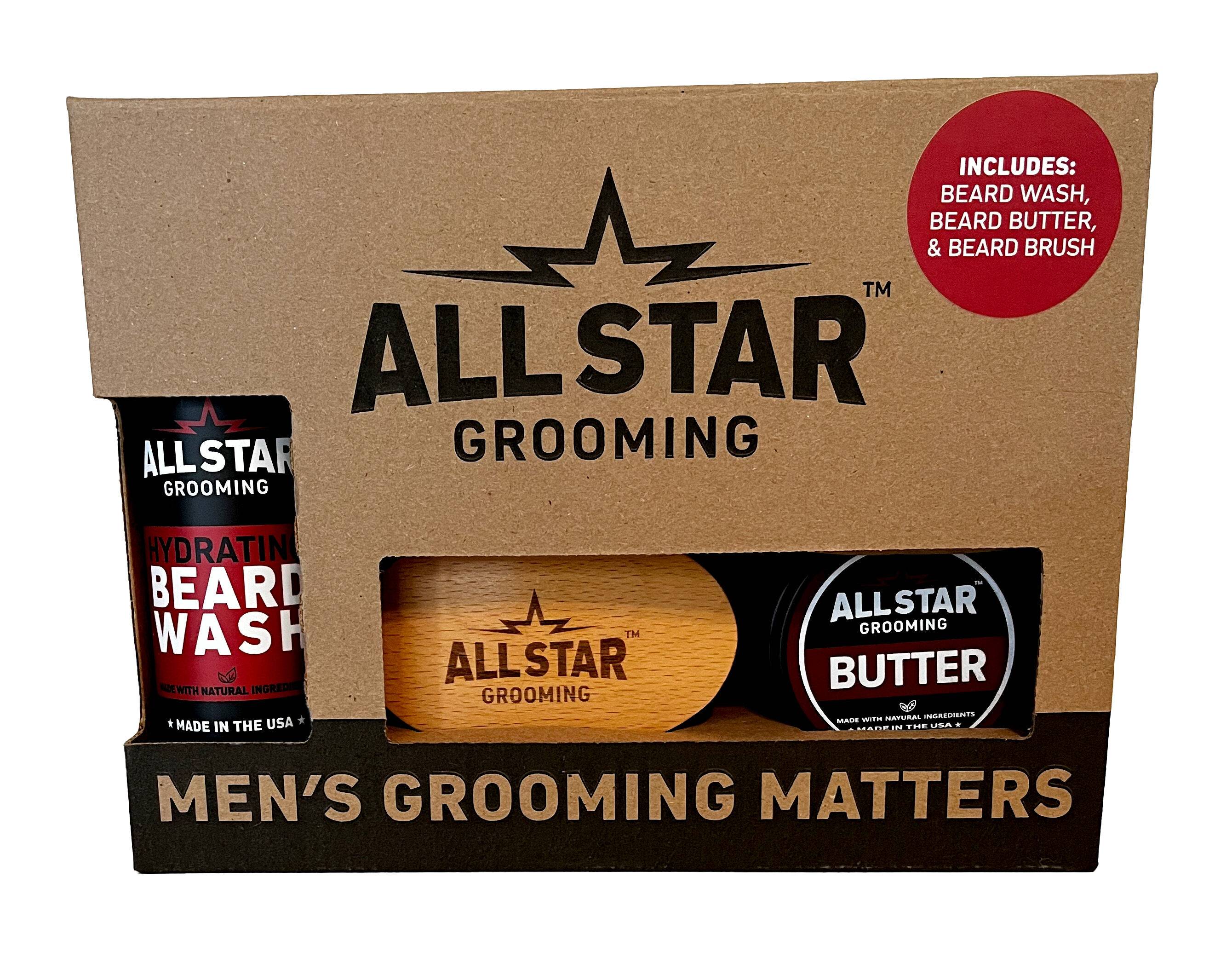 Gift Box- Beard Wash,Brush,Butter