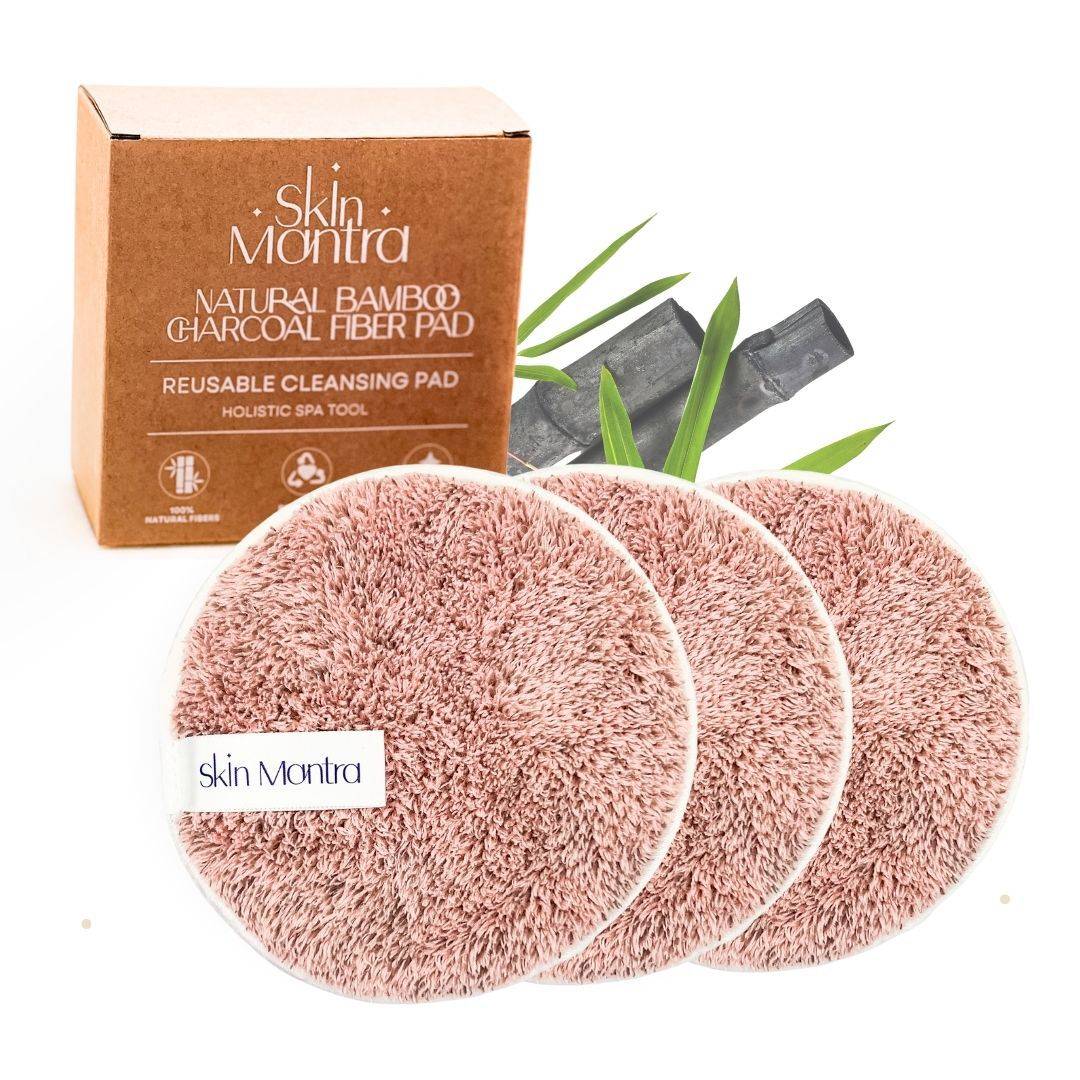 Eco-Friendly Bamboo Charcoal Pads - Cleansing & Makeup Remover Pads