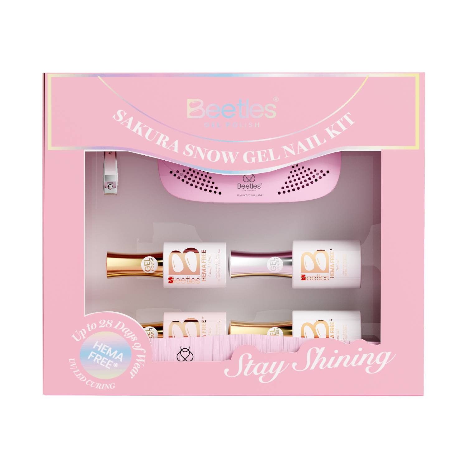 Sakura Snow Gel Nail Kit - 11pc French Style Gel Polish Starter Kit