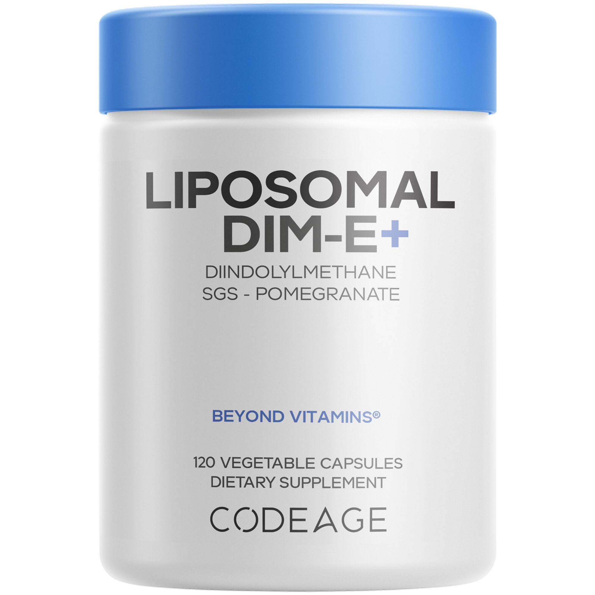 Liposomal DIM-E+ Diindolylmethane Pomegranate Gluten-Free Supplement