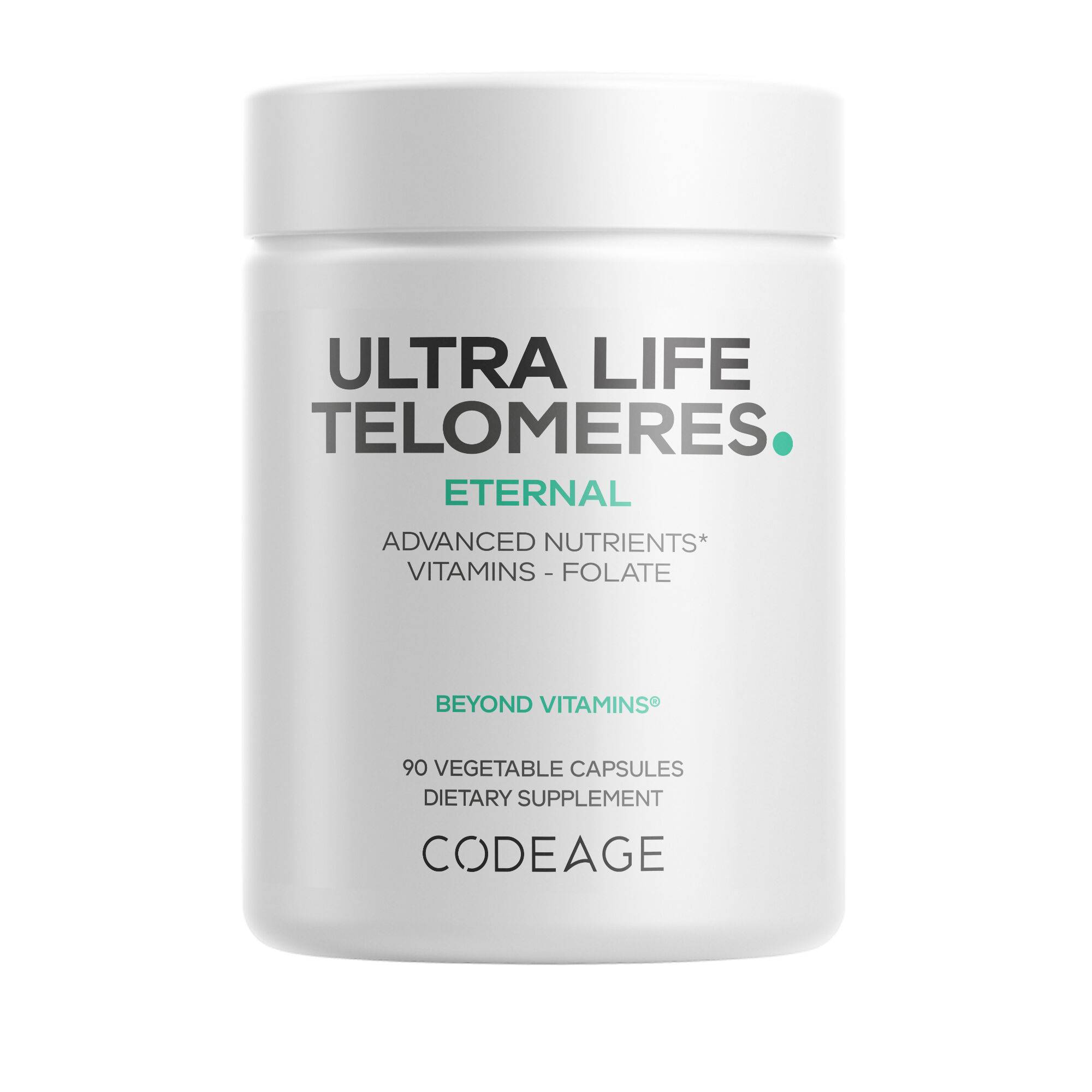 Ultra Life Telomeres Supplement - Advanced Nutrients Vitamins - Folate
