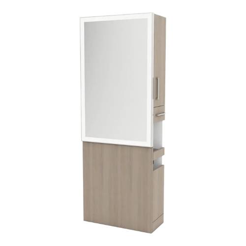 Glo Single Operator Styling Station with Pull-out Appliance Holder