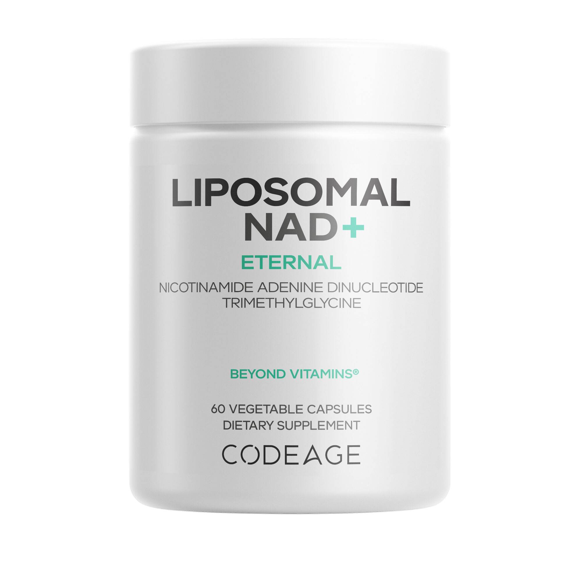 Liposomal NAD+ Supplement - Liposomal Delivery - Vegan, Non-GMO