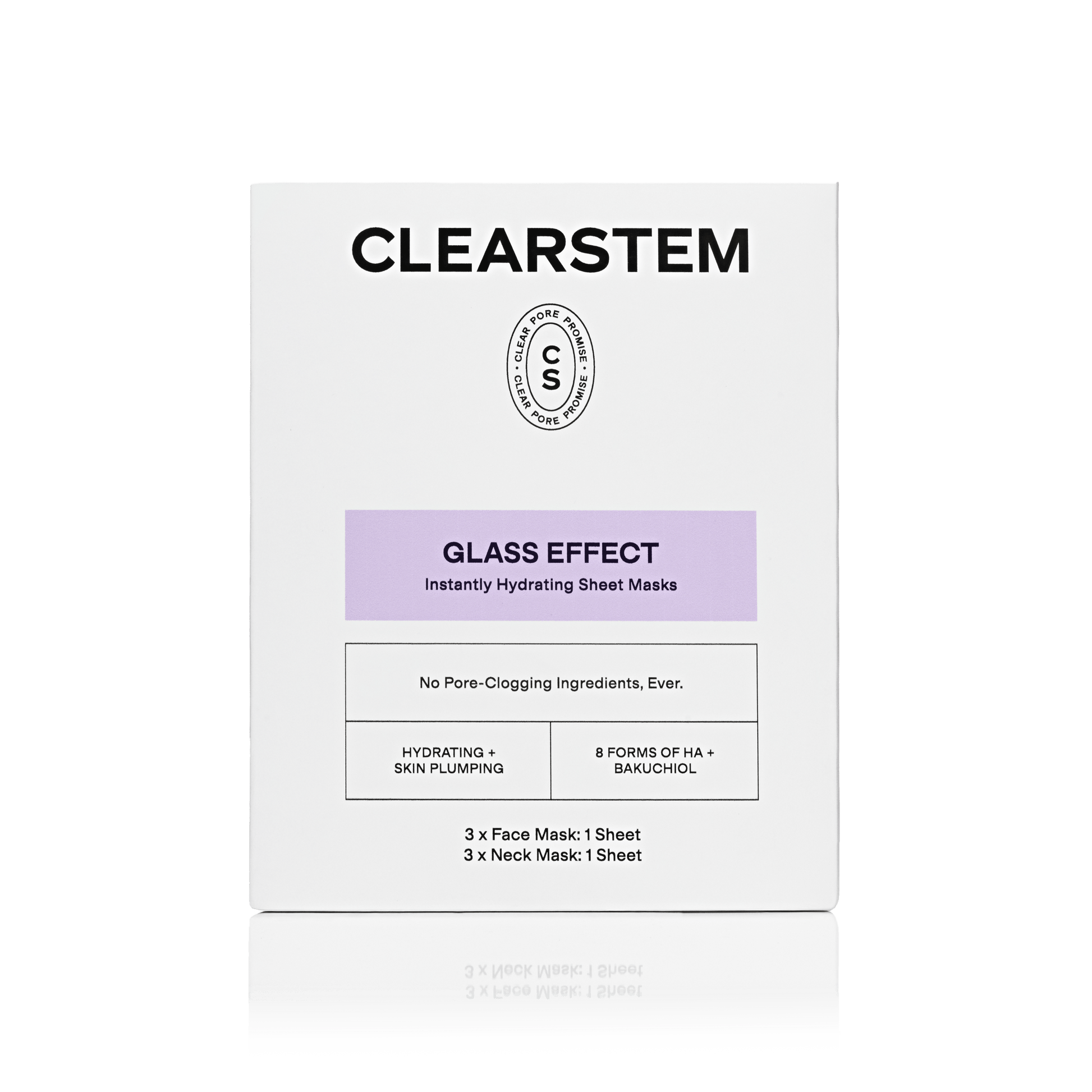 GLASS EFFECT Face + Neck Sheet Masks