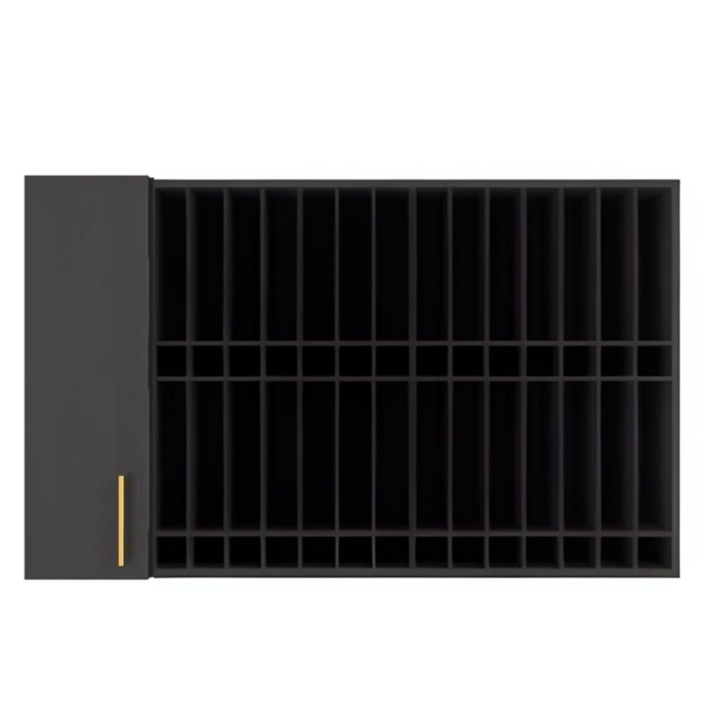 HCRW Professional Wall Mounted Hair Color Organizer Rack Cabinet