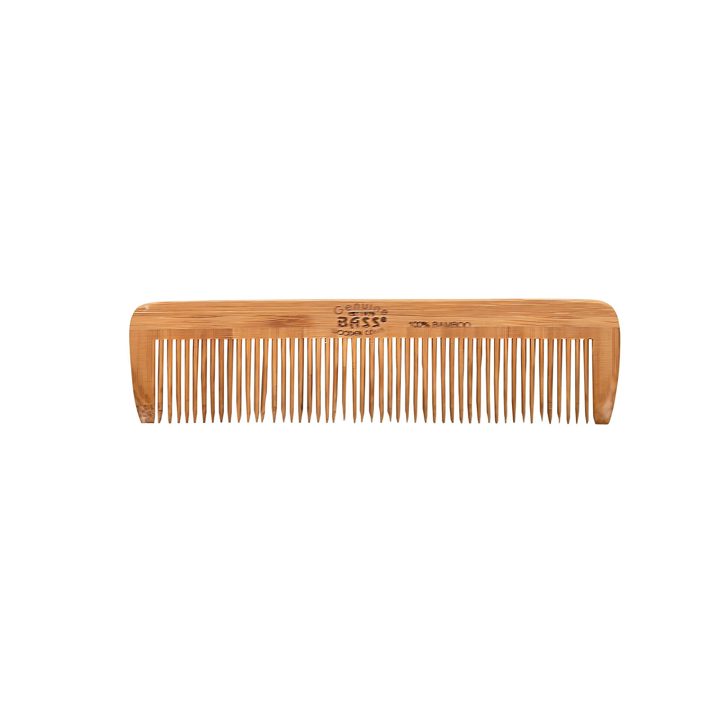 Premium Bamboo Grooming Comb Teeth and Handle Pocket Style