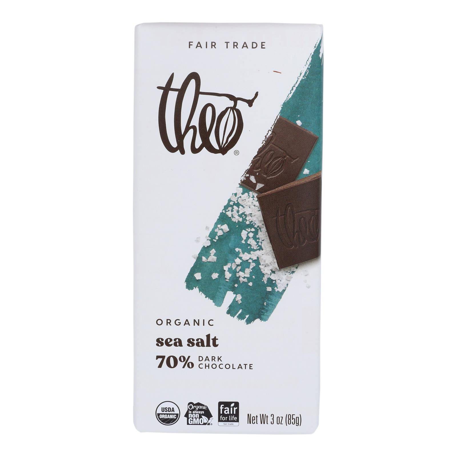 Organic Chocolate Bar - Classic Dark Chocolate - Case Of 12, 3 Oz