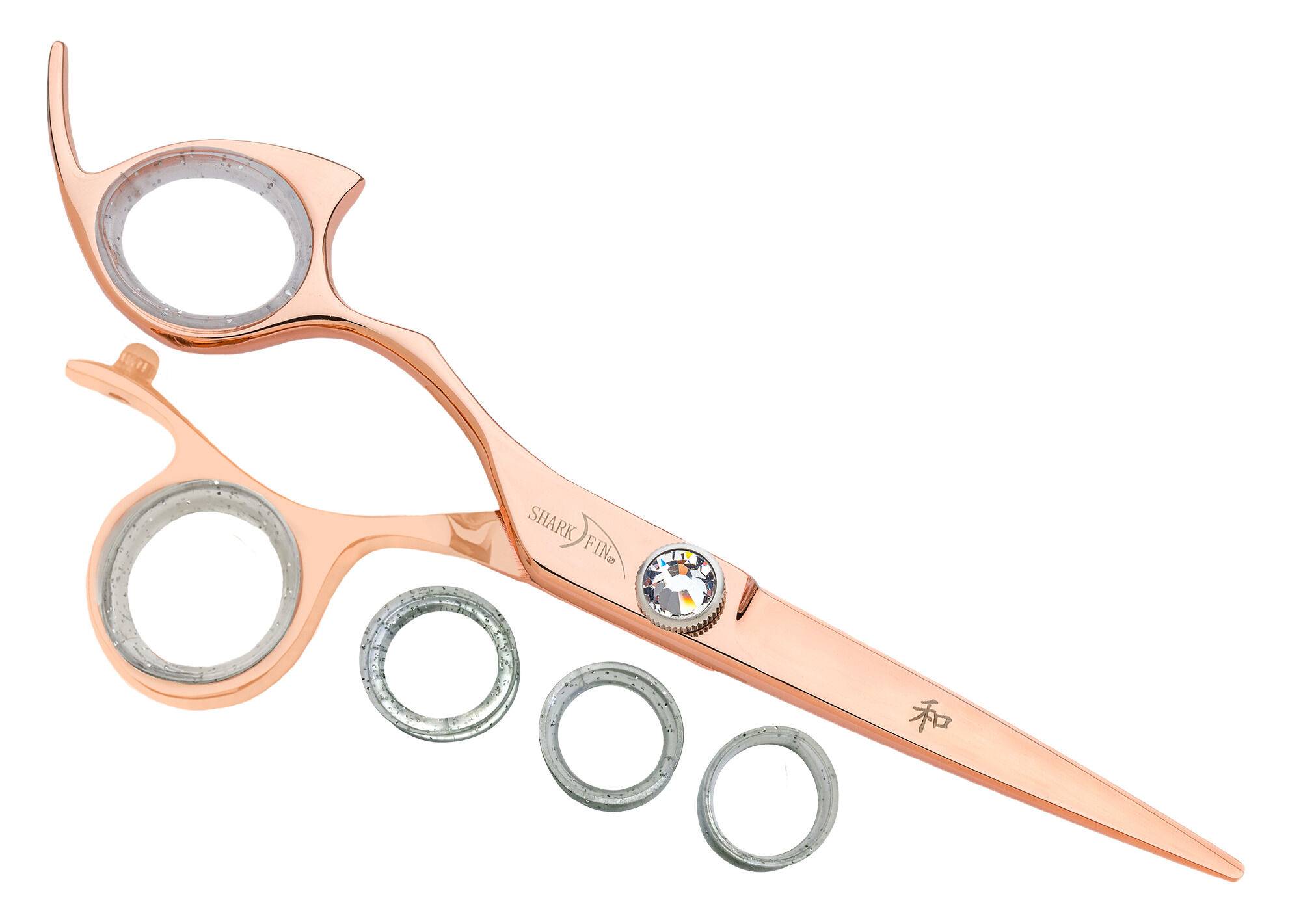 Left Hand Pro Non-Swivel Rose Gold Titanium Cutting Shear