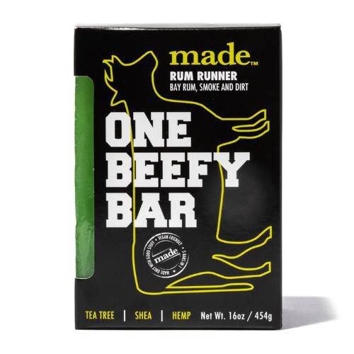 Rum Runner One Beefy Bar Soap - Bay Rum, Smoke and Dirt