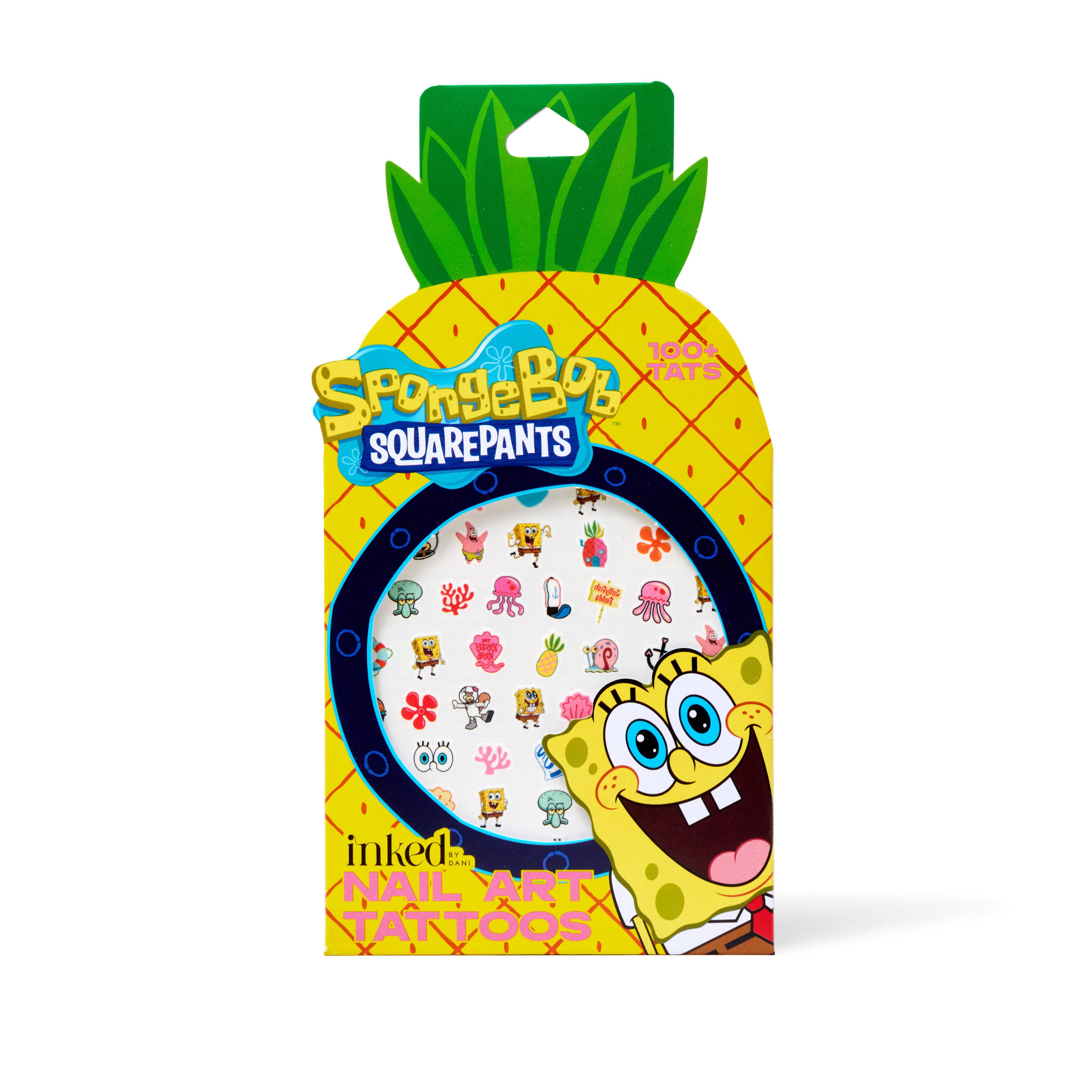 Spongebob Pineapple Nail Art