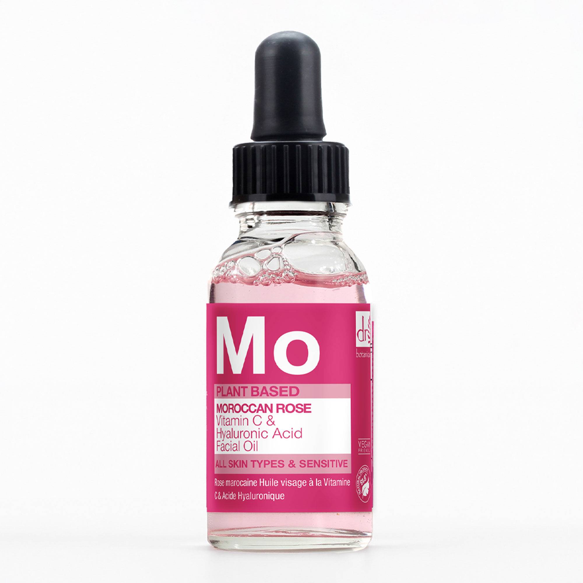 Moroccan Rose Facial Oil with Hyaluronic Acid & Vitamin C