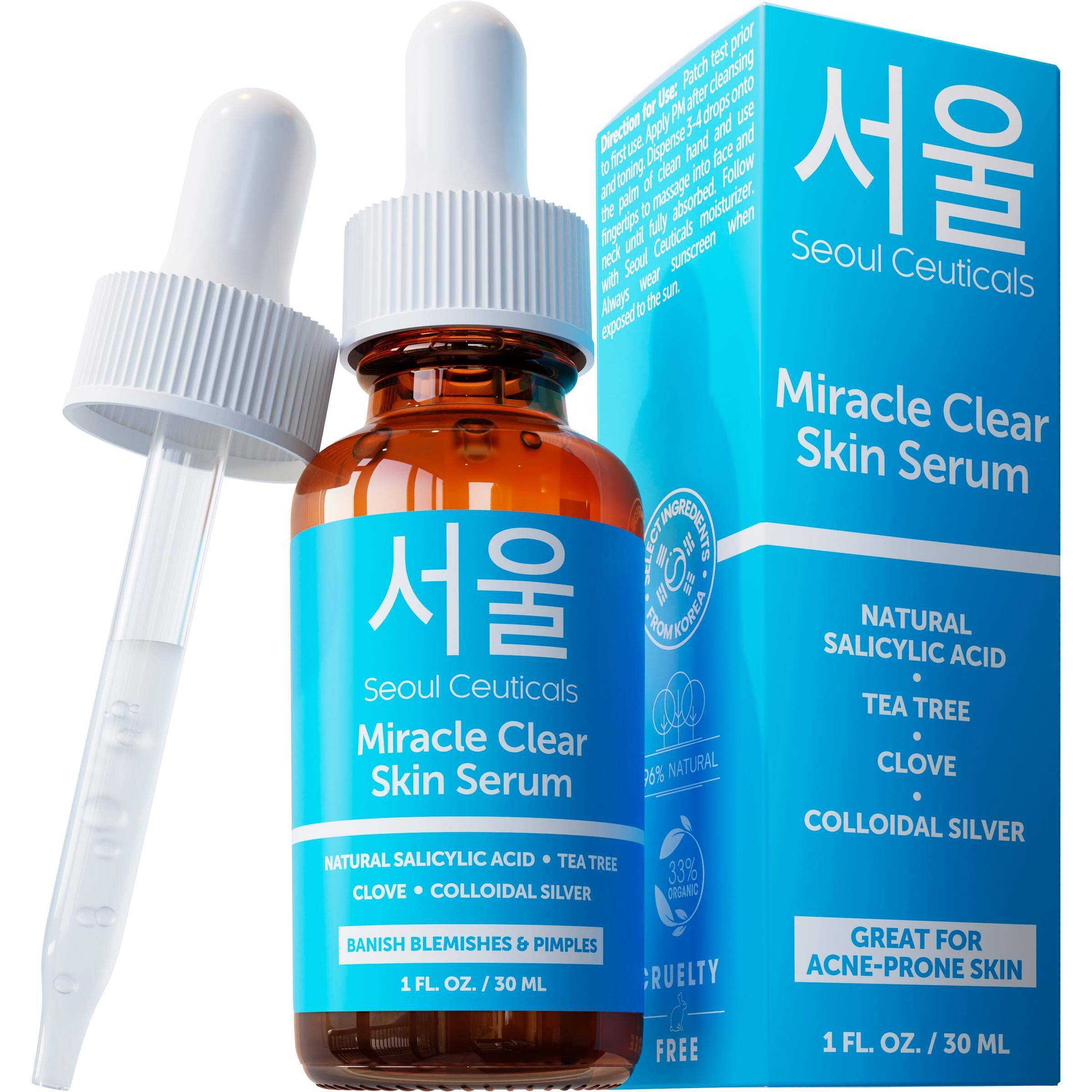 Korean Skincare Miracle Clear Skin Serum 1 oz