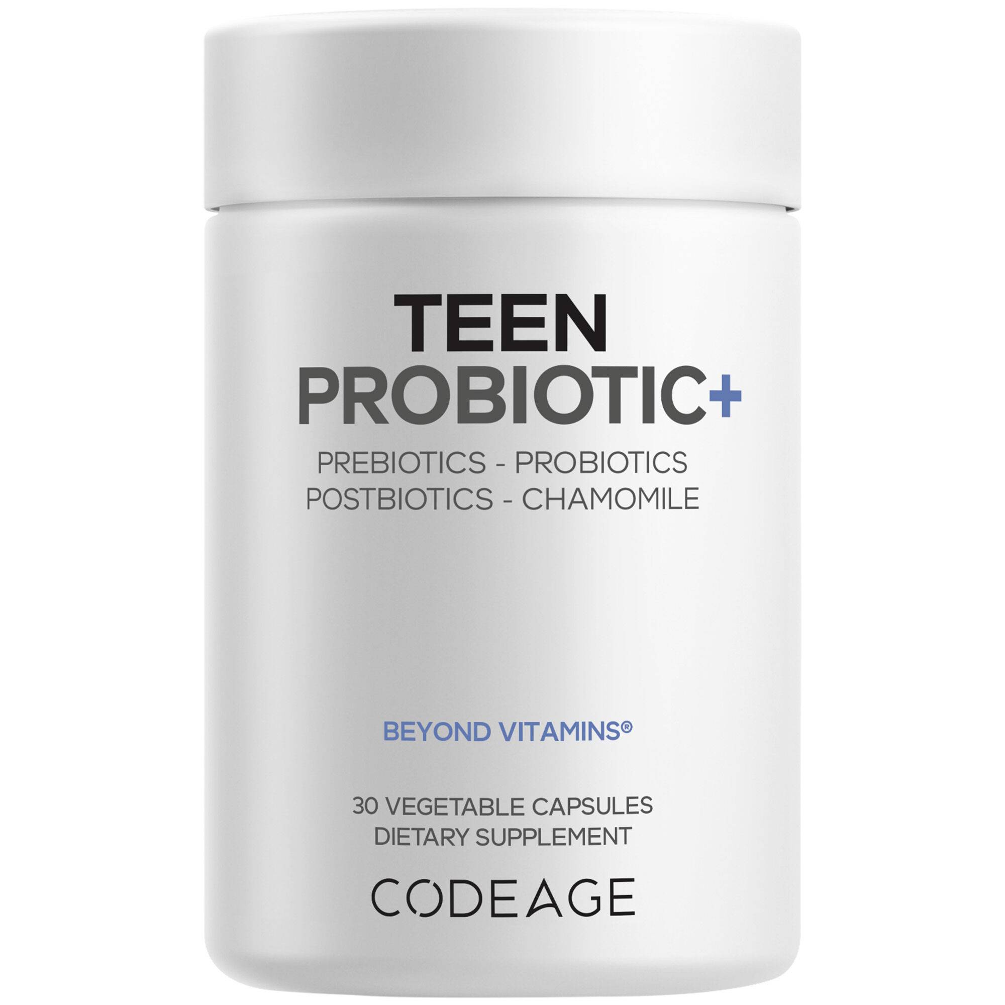 Teen Probiotic+ 25B CFU Prebiotics Chamomile Gut & Digestion