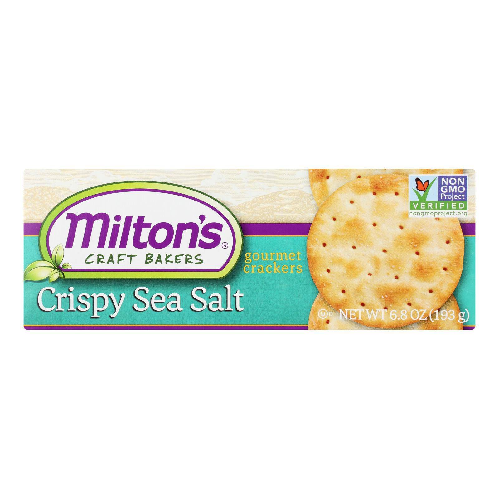 Cracker Crispy Sea Salt - Case Of 8, 6.8 Oz