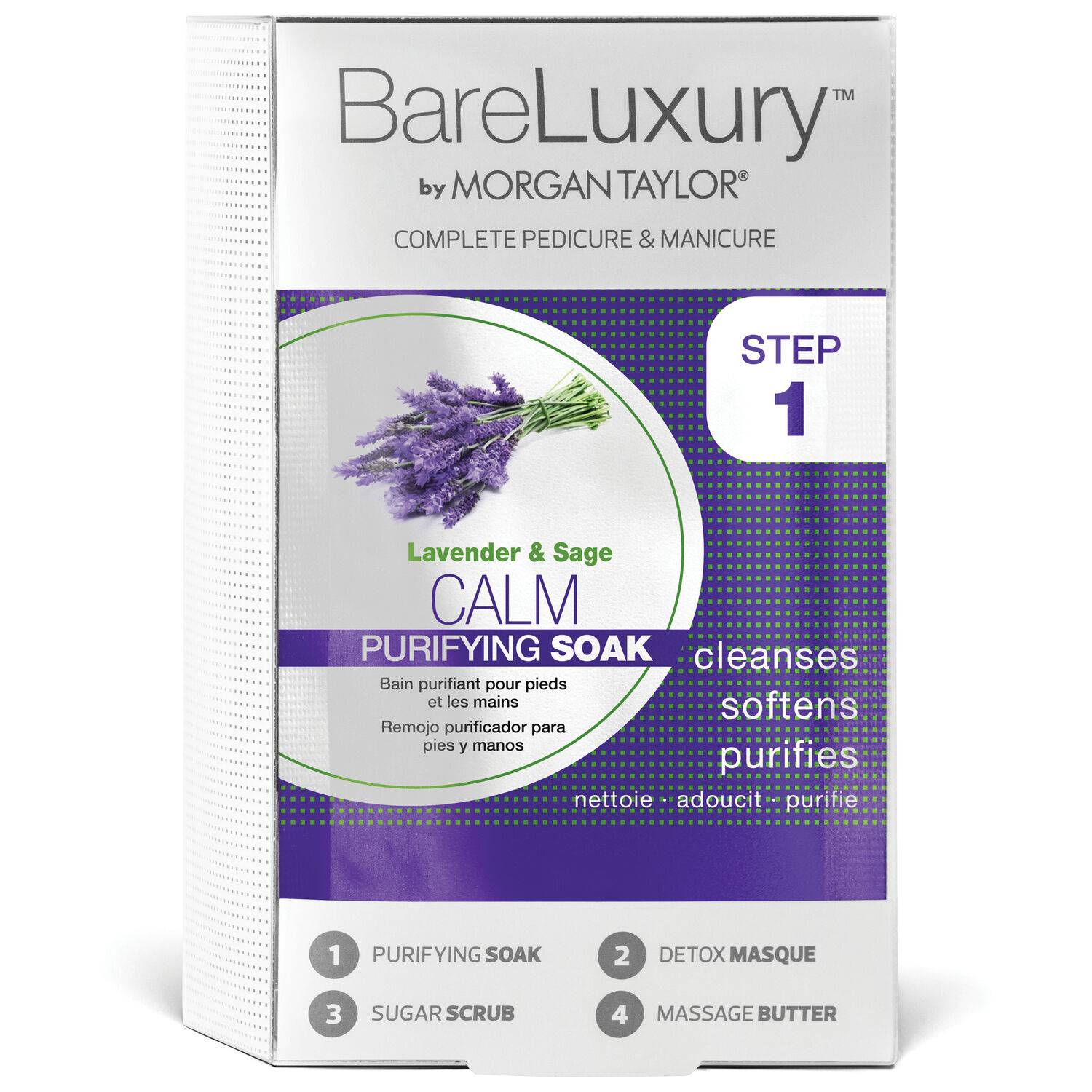 BareLuxury Calm Purifying Soak, Lavender Sage 4PK