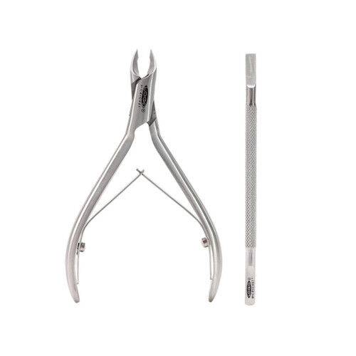1/4 Jaw Professional Nipper & Cuticle Pusher Nail Care Set