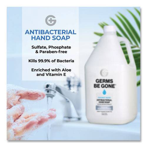 Germs Be Gone Antibacterial Hand Soap, Aloe, 1 Gal Cap Bottle