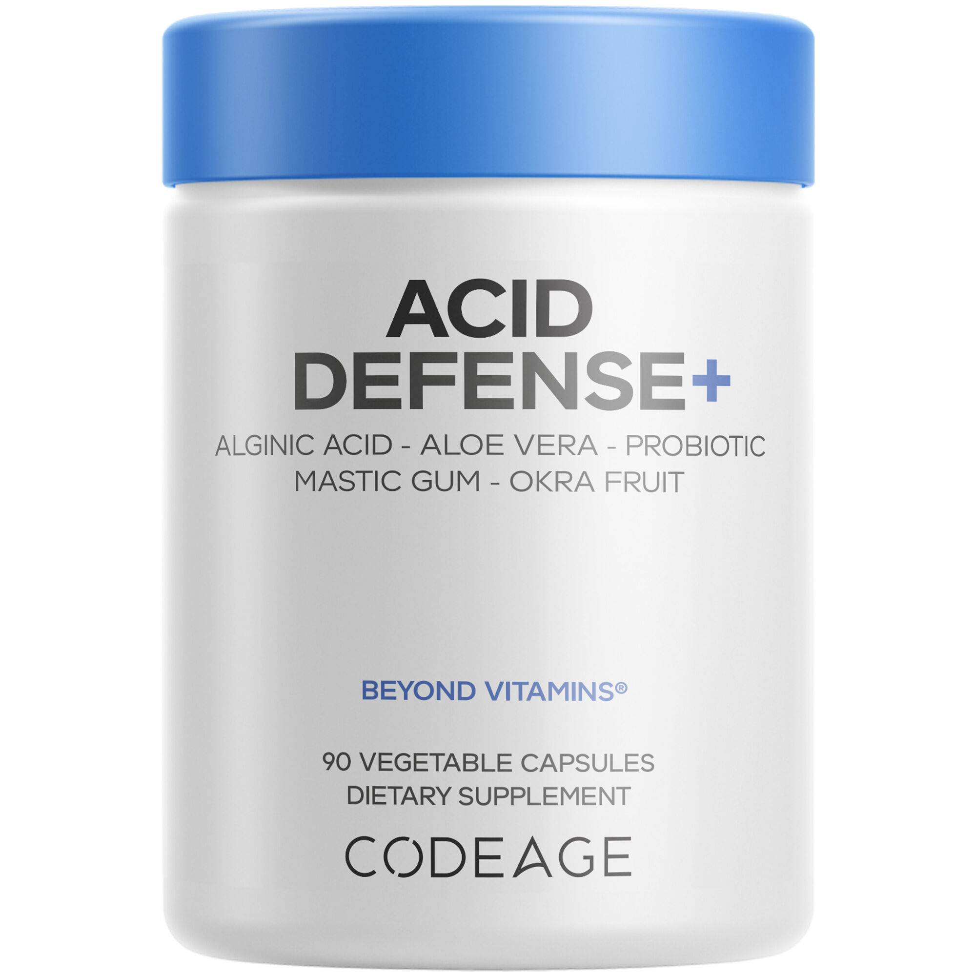 Acid Defense+ Marshmallow Root Licorice Aloe Vera Probiotic Mastic Gum