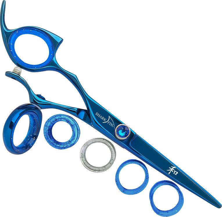 Left Hand Pro Swivel Blue Titanium Cutting Shear