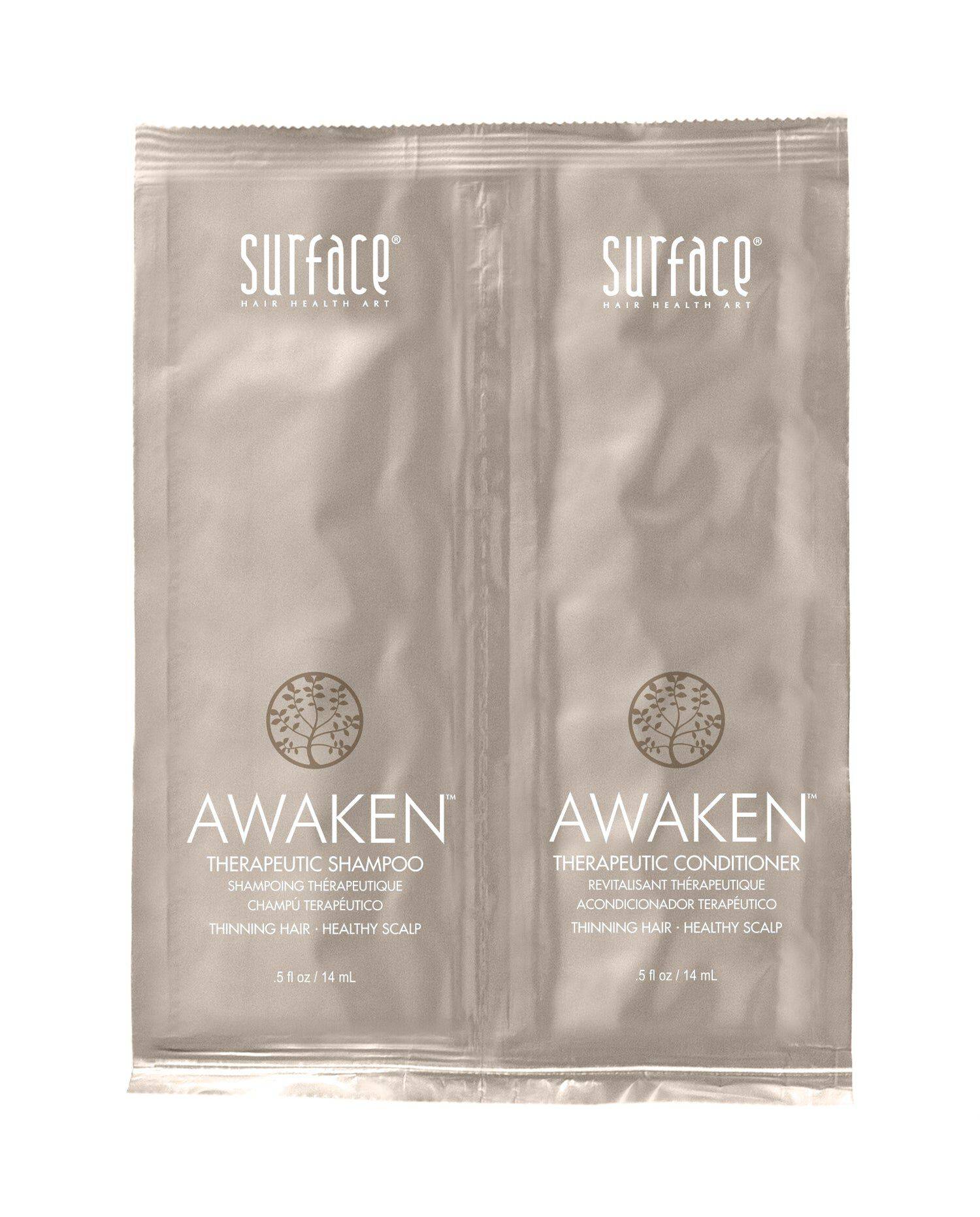Awaken Therapeutic Shampoo and Conditioner Duo Foil 0.5oz