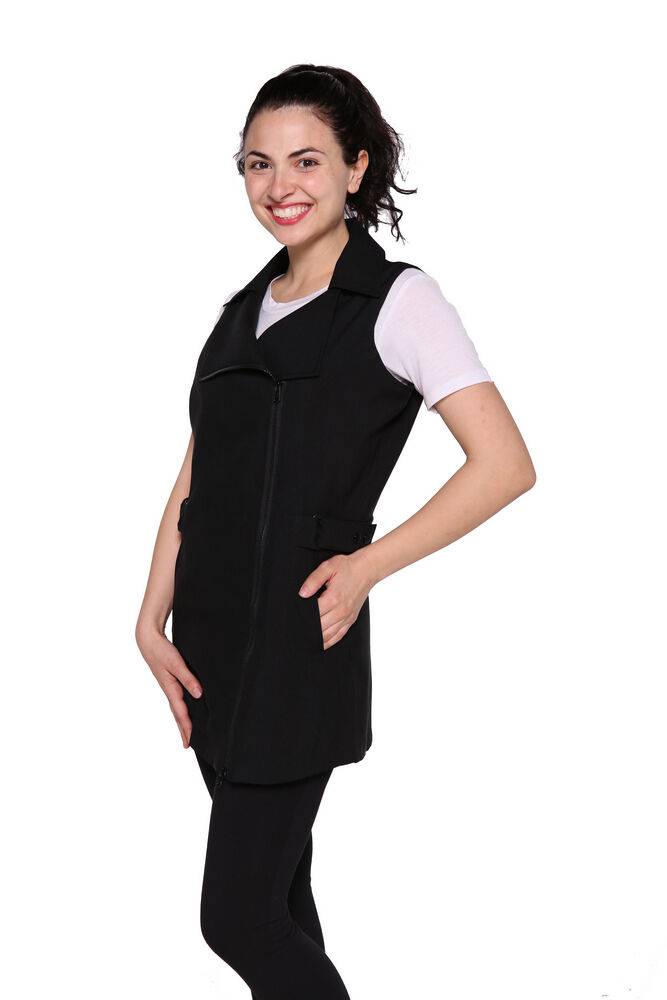 Wendy Salon Vest, Stylist Vest, Cosmetology Uniform, Black