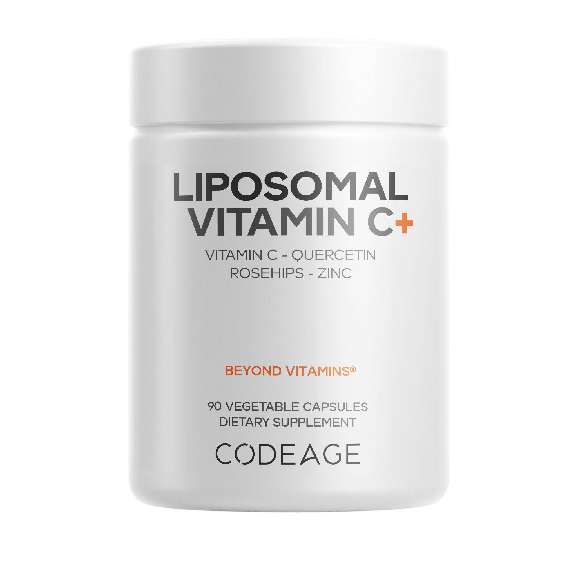 Liposomal Vitamin C with Zinc - Elderberry, Ascorbic Acid - Vegan