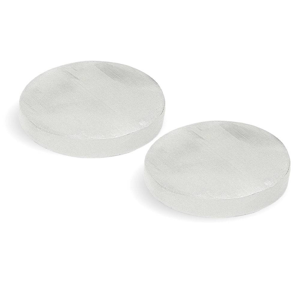Himalayan Glow Selenite Charging Plate &ndash; Recharging & Healing, 2 pcs