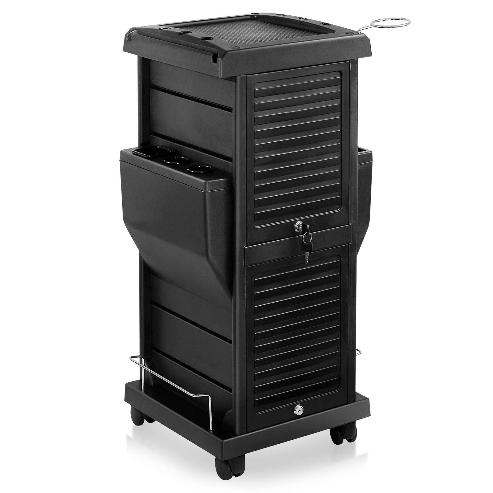 Hair Salon Trolley Locking Mobile Cart