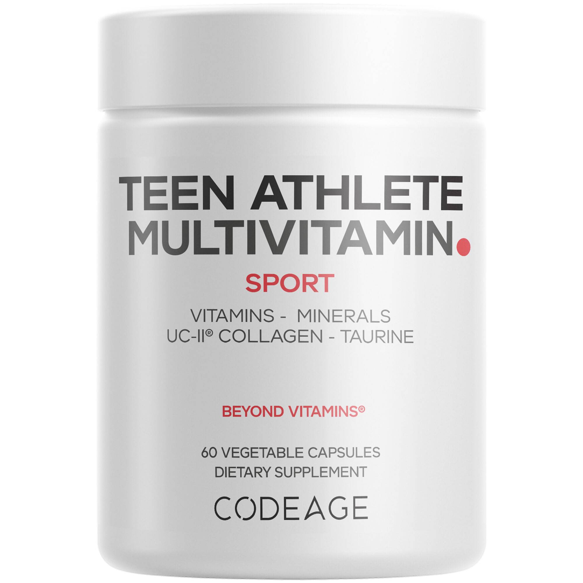 Teen Athlete Multivitamin+ Sports Supplement - Ashwagandha, Collagen