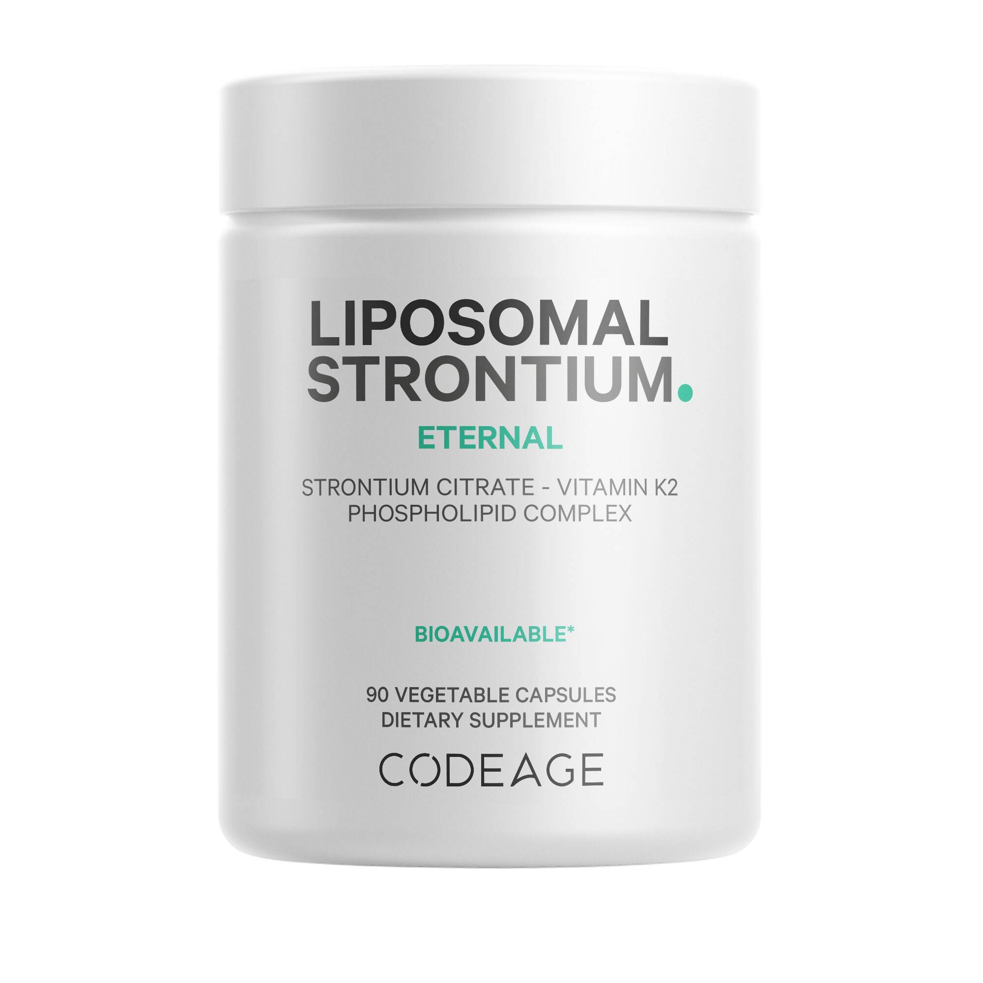Liposomal Strontium Supplement - Vitamin K2 MK-7 - Gluten-Free