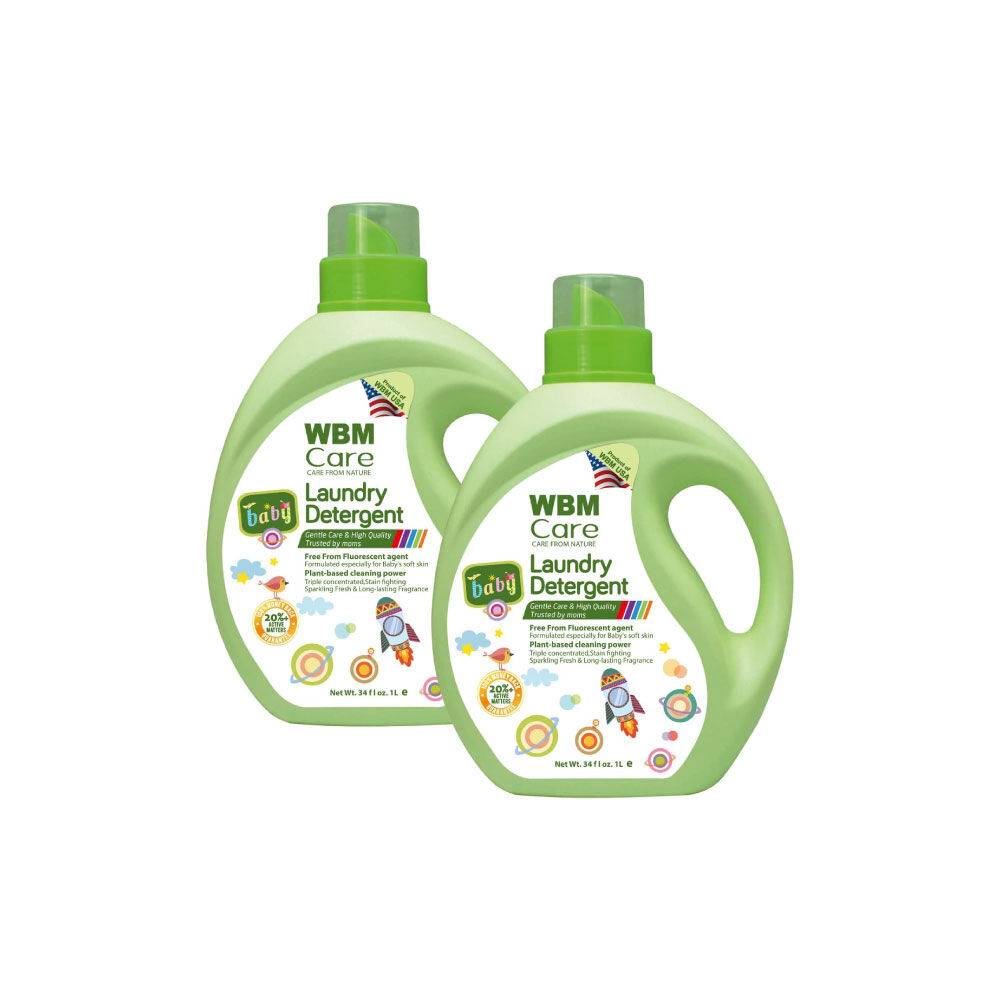 WBM Baby Care Natural Liquid Baby Laundry Detergent - 34 oz, 2pk