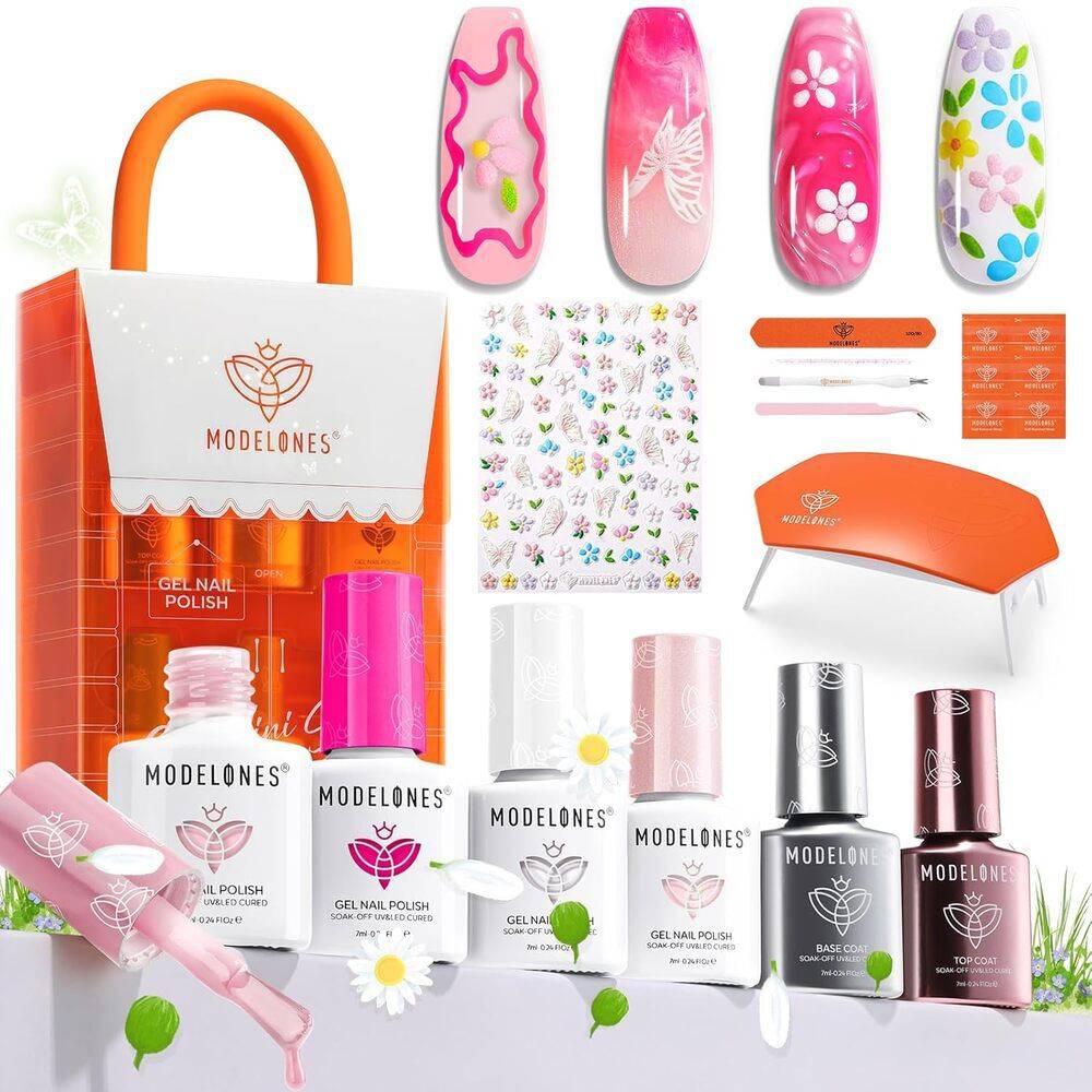 Mini Salon Gel Polish Starter Kit-Demure Bloom